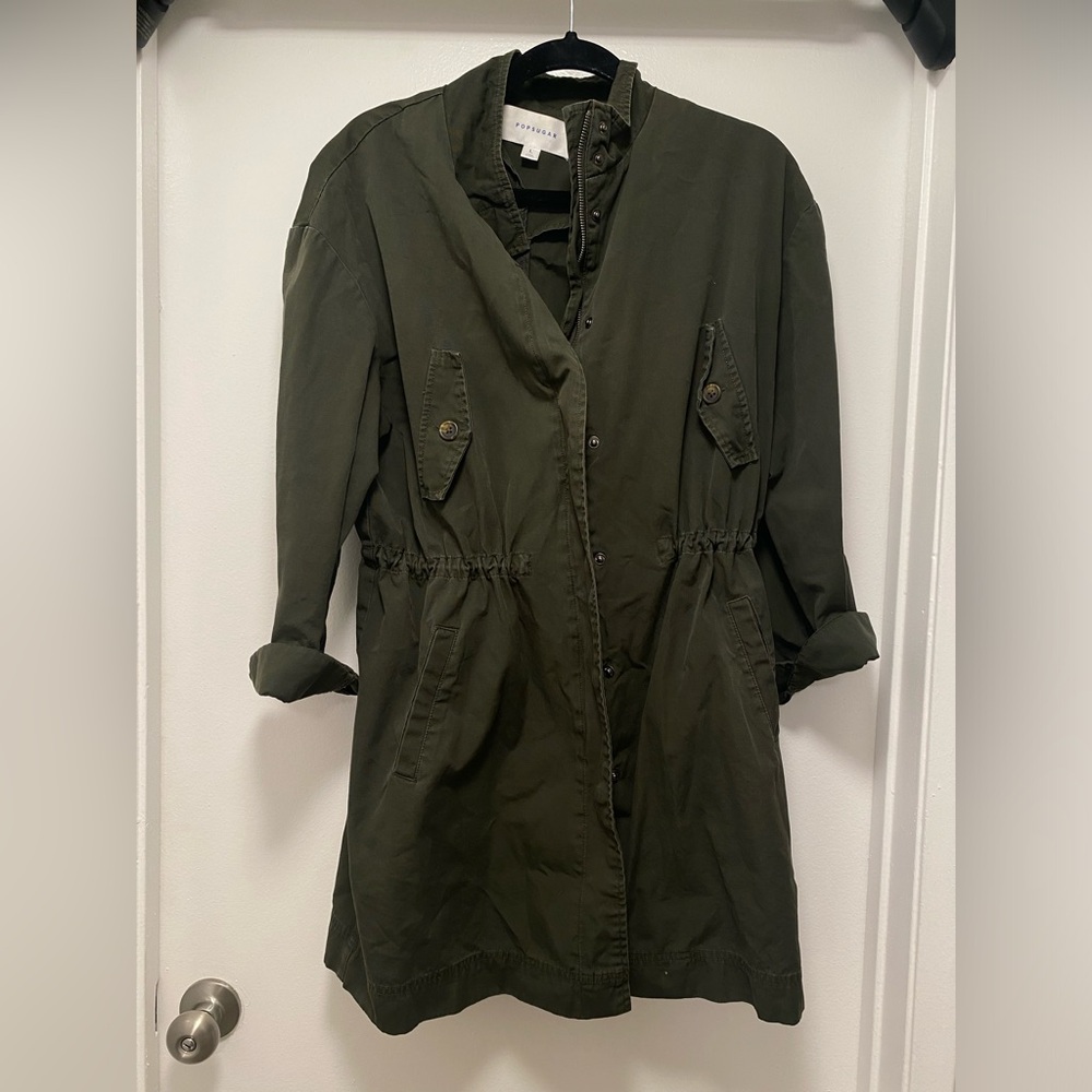 Pop sugar green jacket size large